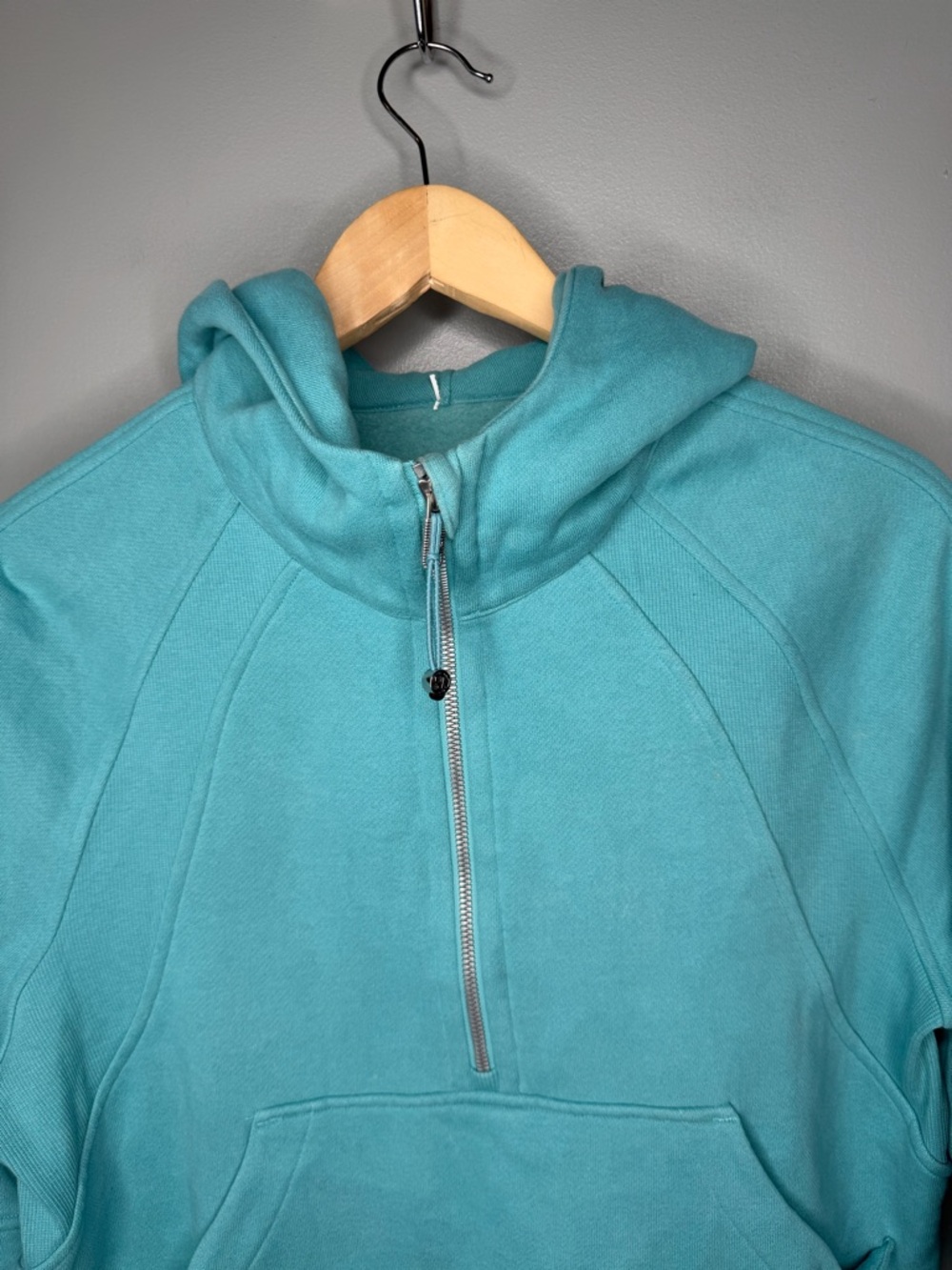 Lululemon Scuba Oversized Half-Zip Hoodie Tidal Teal - Picture 4 of 9
